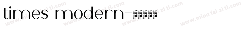 times modern字体转换